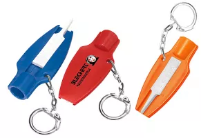 Reifenprofiltiefenmesser mit Ventilkappendreher