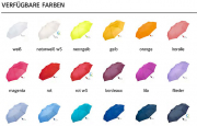 5460 AOC Mini-Taschenschirm Farbpalette 5460 AOC Mini-Taschenschirm Farbpalette