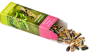 Vogelfutter Box als Werbeartikel