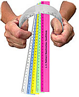 Biegsame Werbelineale