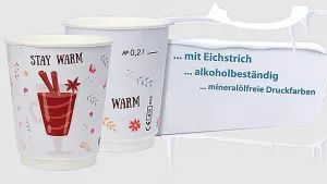 Winter Trinkbecher Karton