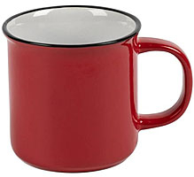 Kaffeebecher VINTAGE weiß oder rot