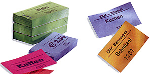 Blockgutscheine - Blockwertmarken
