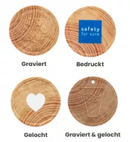 Wertmarken aus Holz