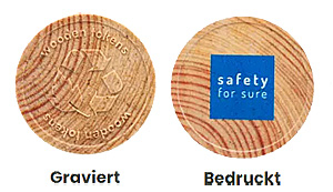 Wertmarken aus Holz