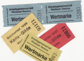 Wertmarken - Rollengutscheine Wertmarken - Rollengutscheine