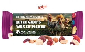 Lorenz Snack im Werbeschuber