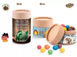 M & M's Peanuts in einer Papierdose