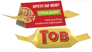 Toblerone Mini im Werbedreieck