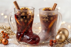 Glühweinstiefel - Glühwein Glasstiefel 0,25 l